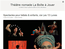 Tablet Screenshot of laboiteajouer.com